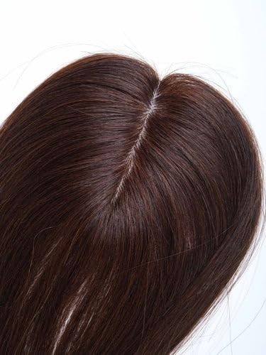 MINI SCALP TOPPER 100% NATURAL HUMAN HAIR | SILK BASE HAIR TOPPER