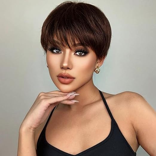 Pixie Cut Hair Wig | Cute Bob Cut Wig | For Woman | 100% Human Hair