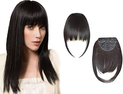 Wigs With Bangs | Wefted Wig | 100% Natural Human Hair Wig For Women