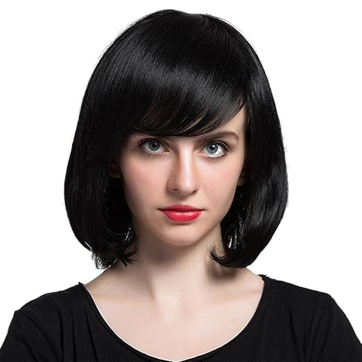 Short Black  Bob |100% Made From Human Hair | Wig For Women