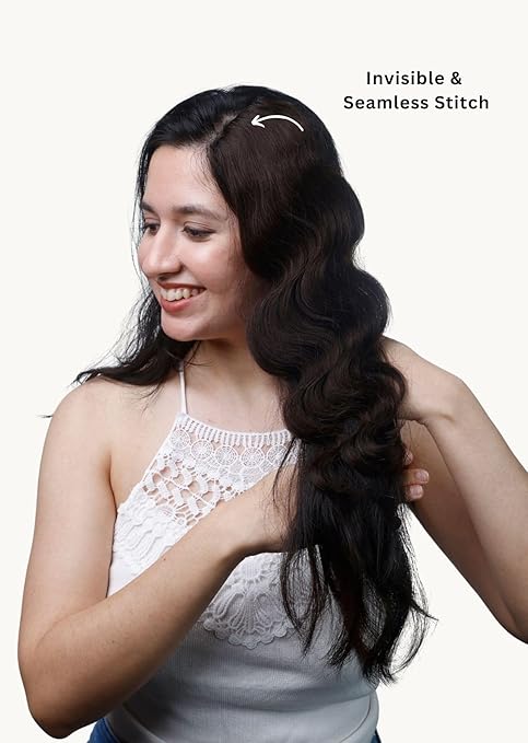 Natural Human Hair Patch | Perfect Wavy Hair Transformation Hair Patch