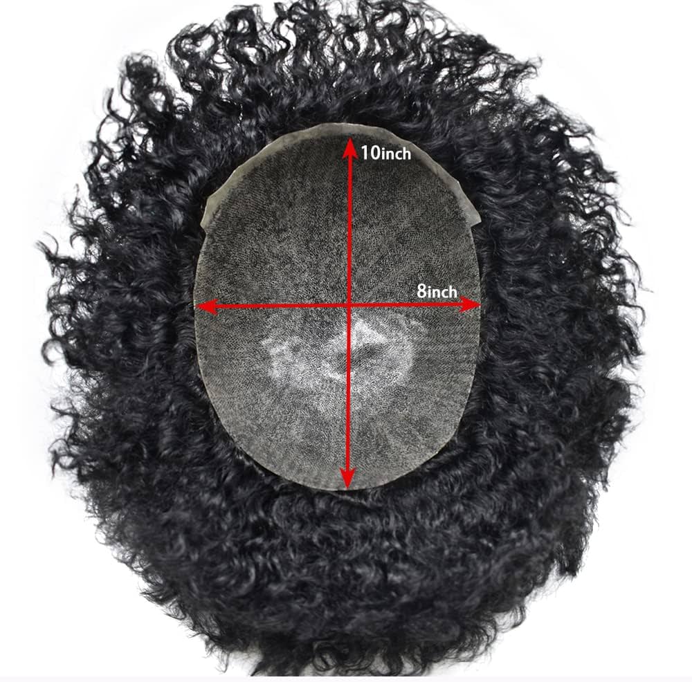 CV Afro Papy Hair Patch for men | Afro Curly Hair System | 100% Human Hairs