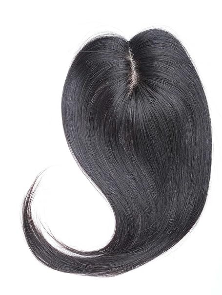 MINI SCALP TOPPER 100% NATURAL HUMAN HAIR | SILK BASE HAIR TOPPER