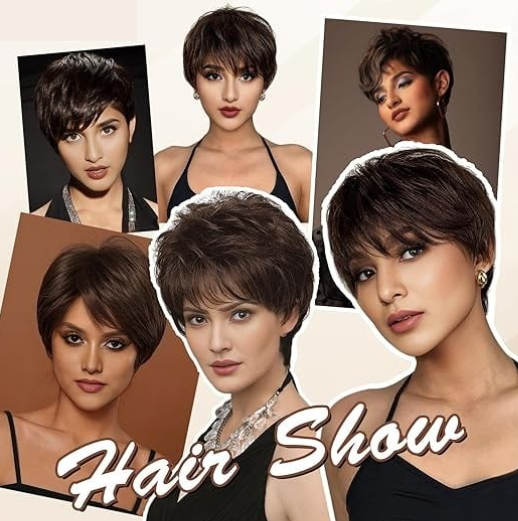 Pixie Cut Hair Wig | Cute Bob Cut Wig | For Woman | 100% Human Hair