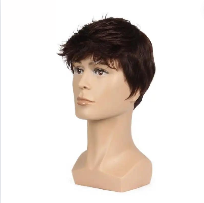 Blushia Medium Hair Wig | 100 % made From Human Hair | Wig For Men