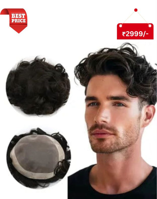 CV ALI 2 Mono Lace Hair Patch | For Men | 100% Human Hair