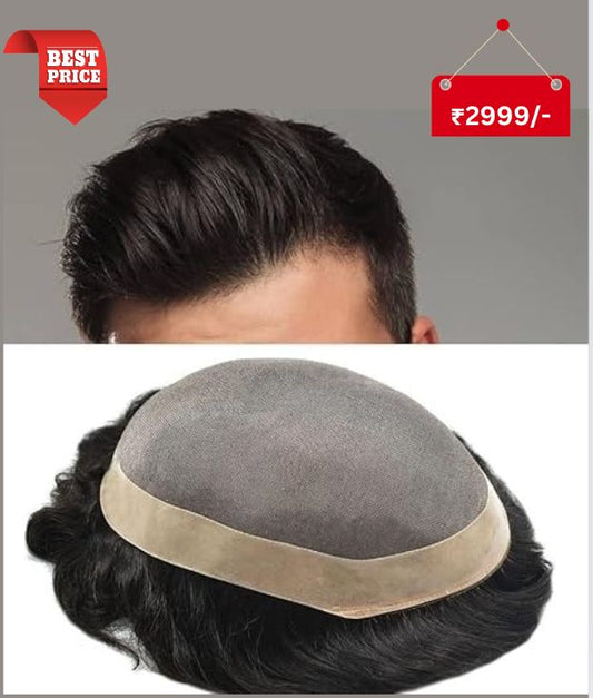 CV D7-3 Mono Lace Hair Patch | For Men | 100% Human Hair