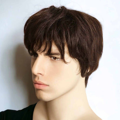 Classic Straight Hair Wig | 100% Made From Human Hair | Wig For Men